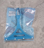 Durable plastic glass and kitchen wipers in vibrant colors for effective cleaning.