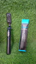 Sleek Bluetooth selfie stick and tripod combo, perfect for travel vlogging.