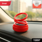 Close-up of solar car aroma diffuser rotating in sunlight