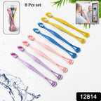 User holding a 2-in-1 Toothbrush Tongue Scraper, demonstrating its comfortable grip.