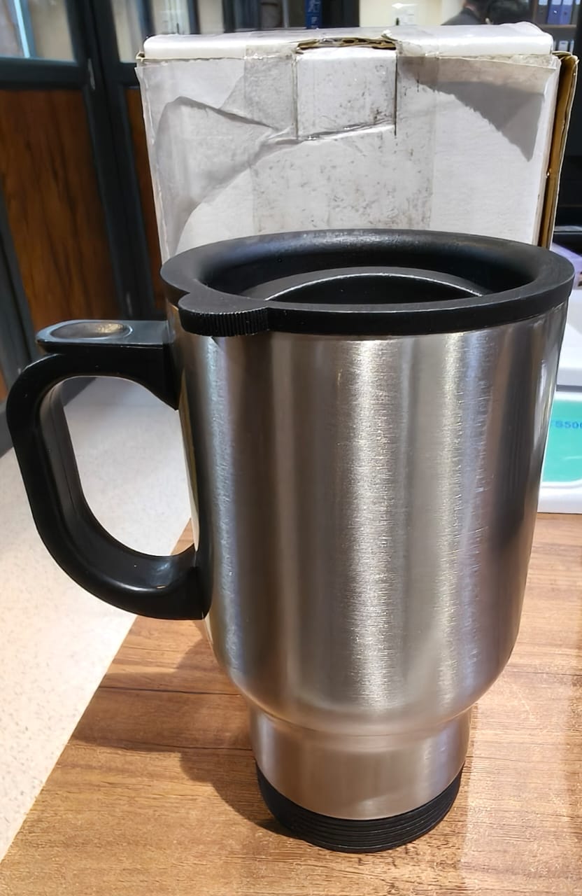 Versatile insulated coffee mug suitable for office, home, and outdoor use.