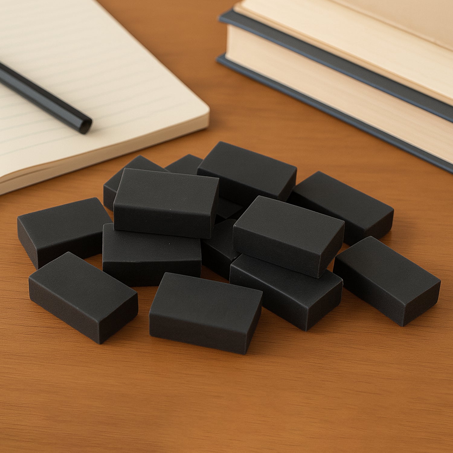 Stylish rubber erasers set with mix designs for children