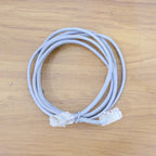 Live usage of Ethernet cable 1.5m connected to a network device for stable internet