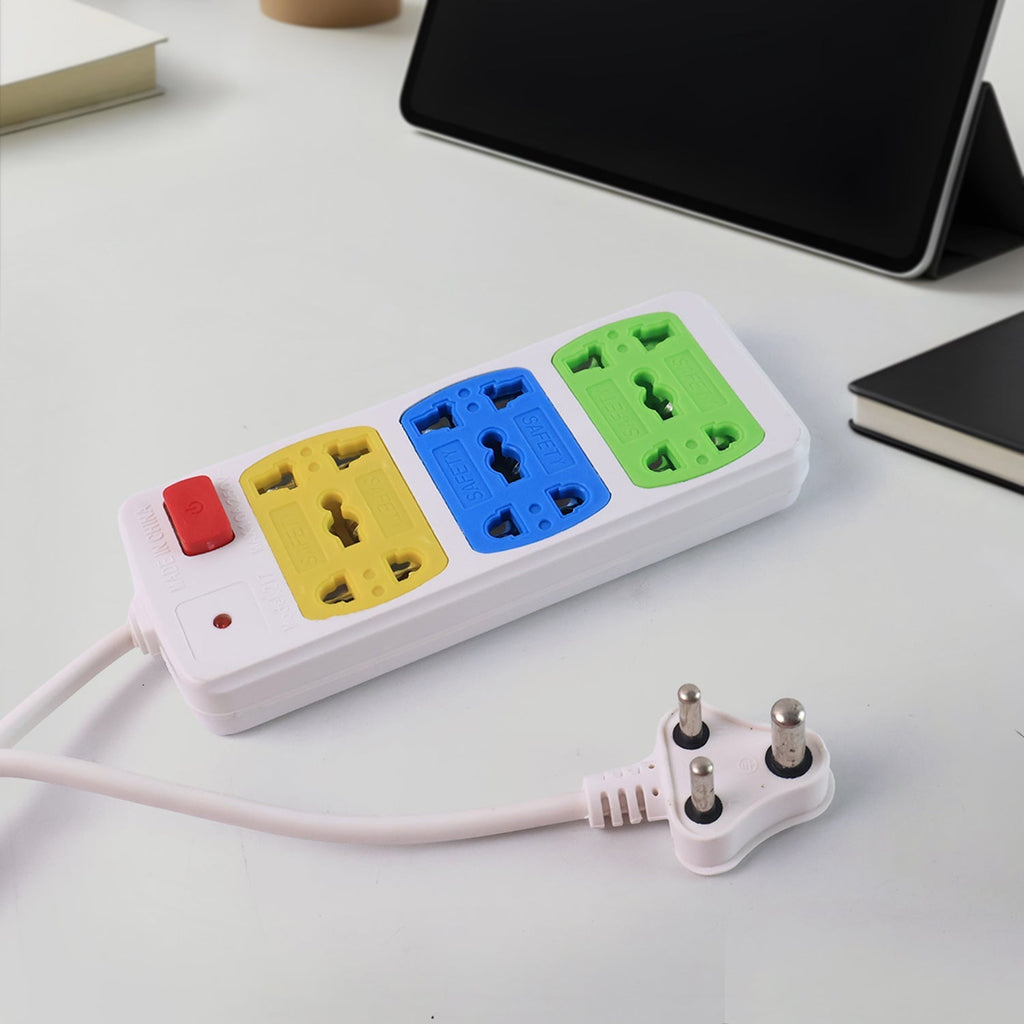 Mini socket board with master power switch and safety features