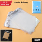 Close-up of self-adhesive tamper-proof courier bags ideal for secure shipping