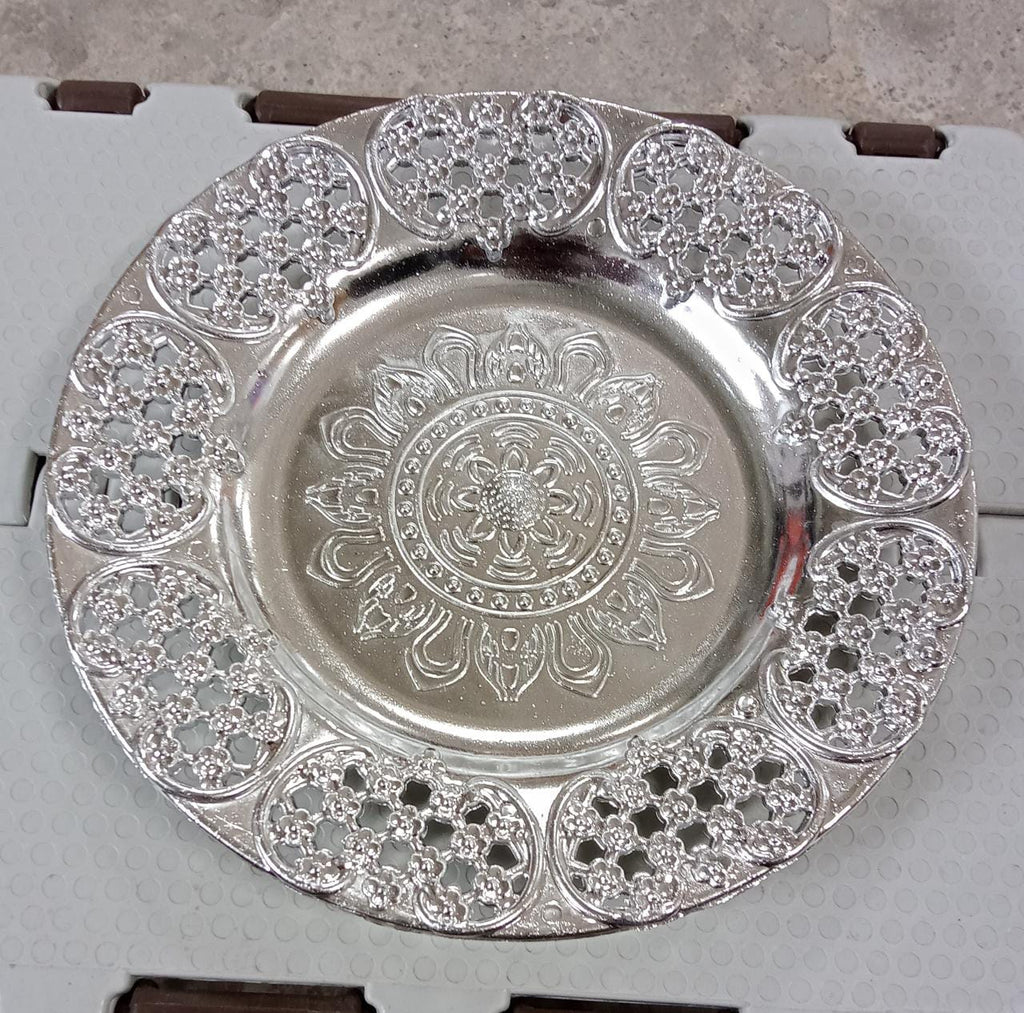 Elegant 8-inch Pooja Thali, a versatile addition to your festive collection.