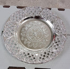 Elegant 8-inch Pooja Thali, a versatile addition to your festive collection.