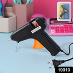Close-up of heating element inside the rapid melt glue gun