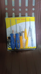 Compact multi screwdriver tool kit designed for easy storage and portability