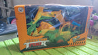 Packaging box for the Remote Control JCB Toy, illustrating its features and suitability as a gift for kids.