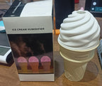 Ice Cream Cone Humidifier placed in cozy home décor setting enhancing ambiance