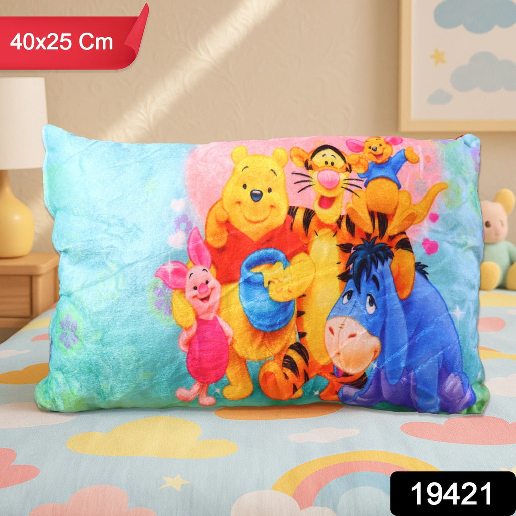 Soft and cushy cartoon kids pillow suitable for toddlers