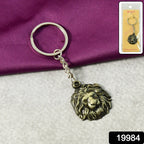Metal keychain with sturdy ring for attaching keys or bags