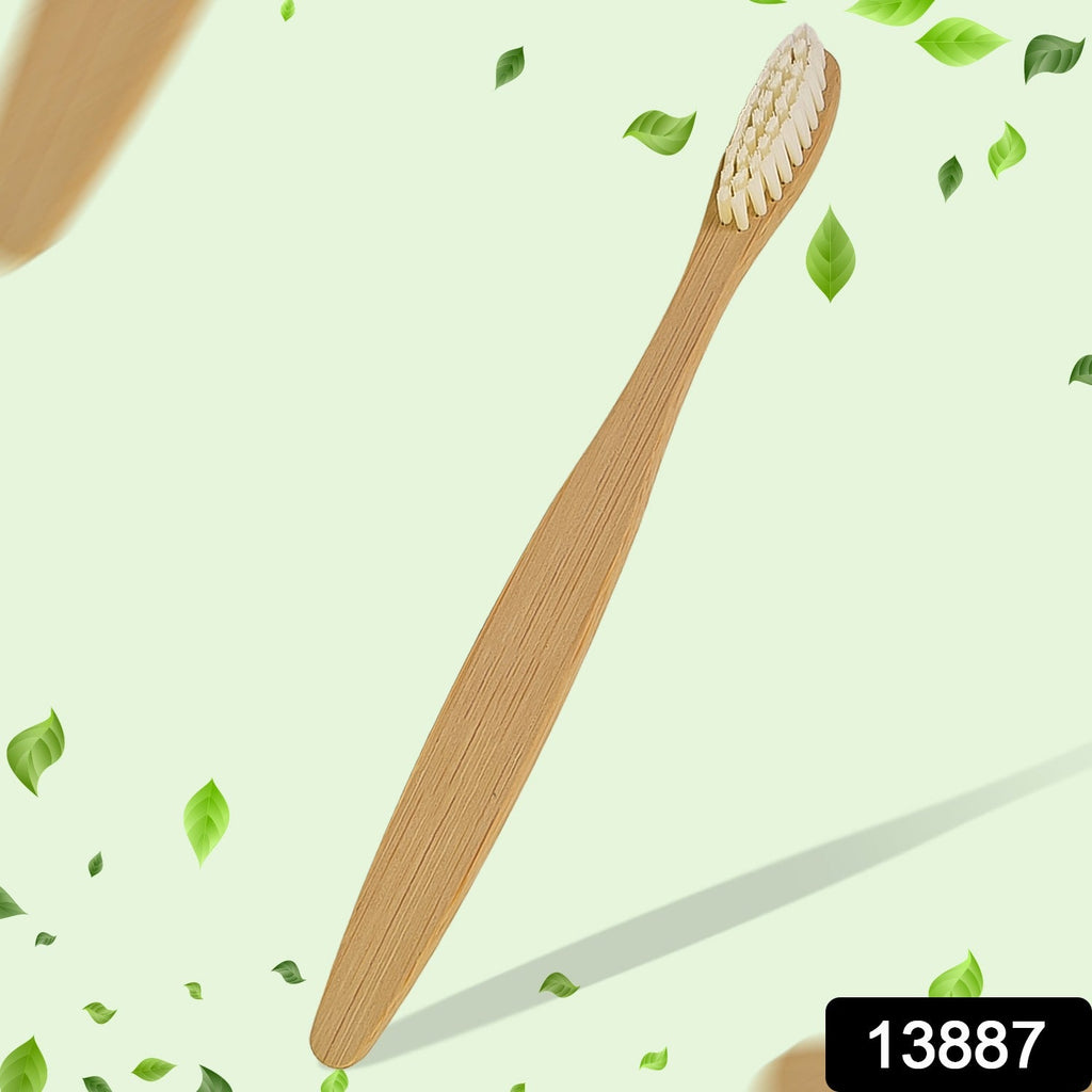 Close-up image showing ultra soft bamboo-infused bristles of the toothbrush