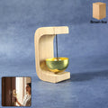 Zen meditation bell on wooden stand with clear calming tone