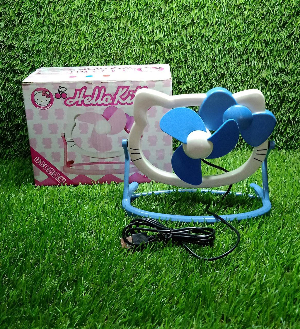 Side profile of the USB Mini Fan with a bright, eye-catching design.