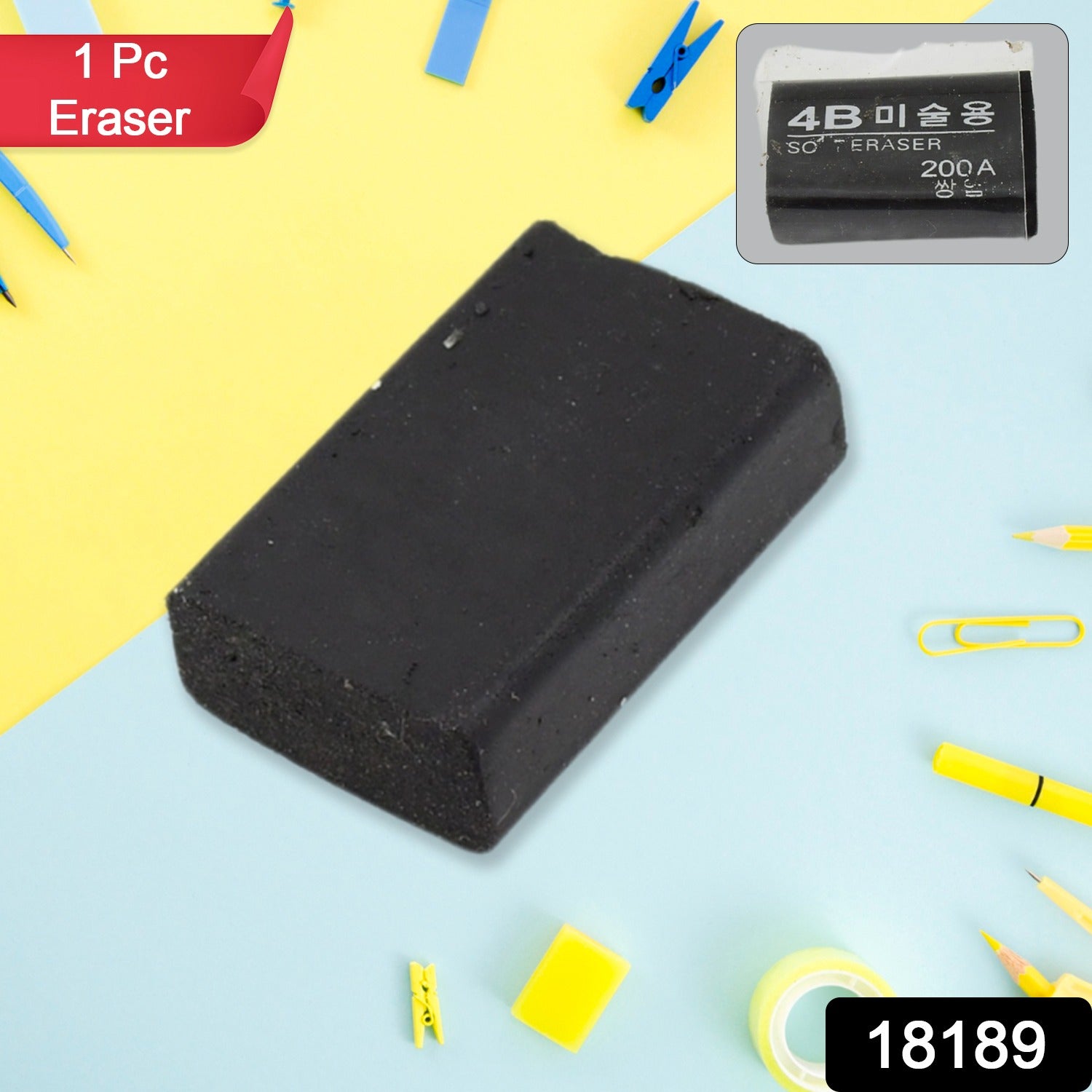 Assorted cartoon design erasers for children.