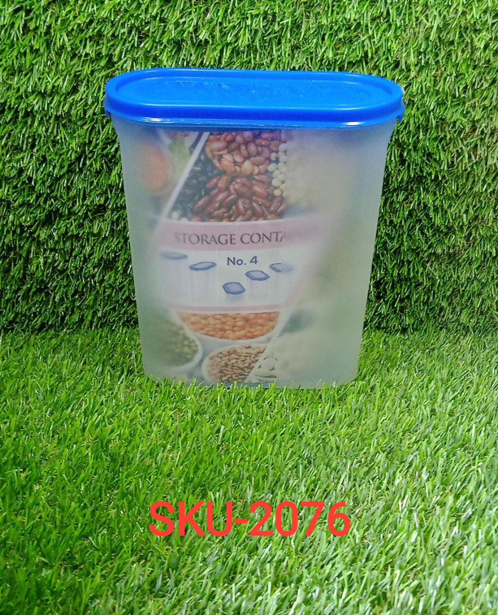 Transparent airtight container for efficient food storage, 2000 ml capacity.