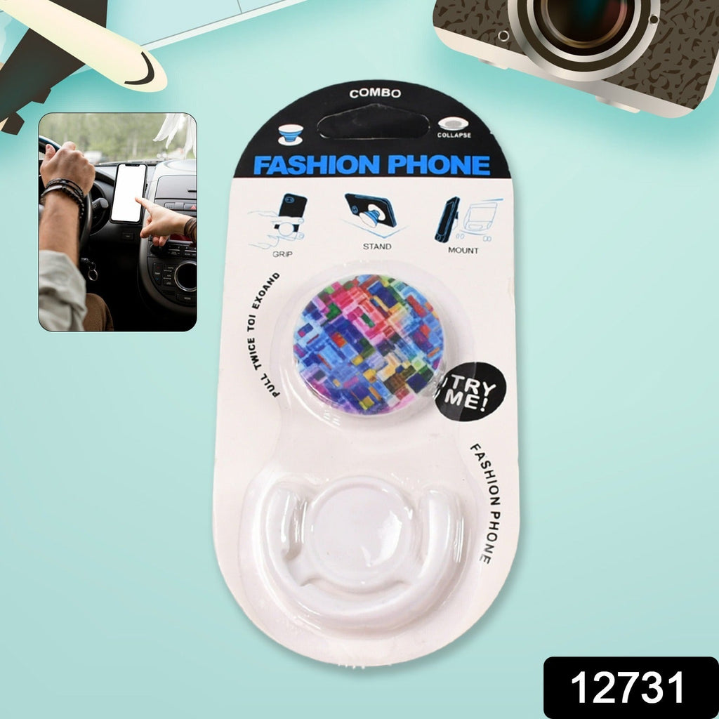 Smartphone bracket car mount with vibrant watermelon design.