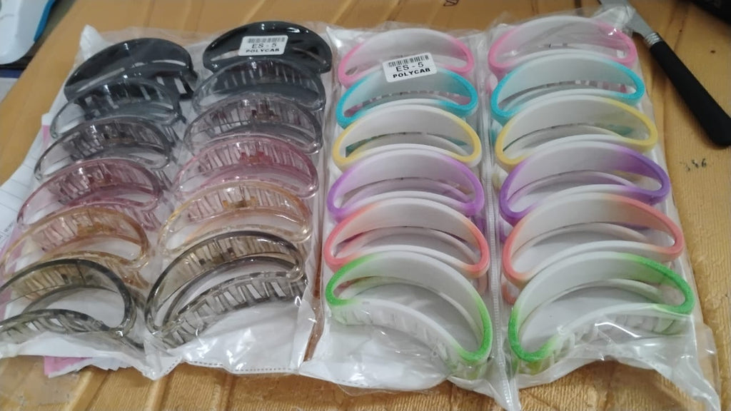 Stylish matte hair clamps designed to add charming look to hairstyles