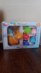 Electroplay magnetic fishing toy packaging showcasing set contents
