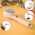 Self-cleaning anti-static massage hairbrush detangling hair smoothly