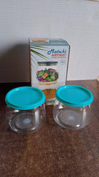 Round BPA-free plastic airtight container set for storing dry fruits and candies