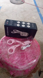 Electric Heated Eyelash Curler with its elegant product packaging.