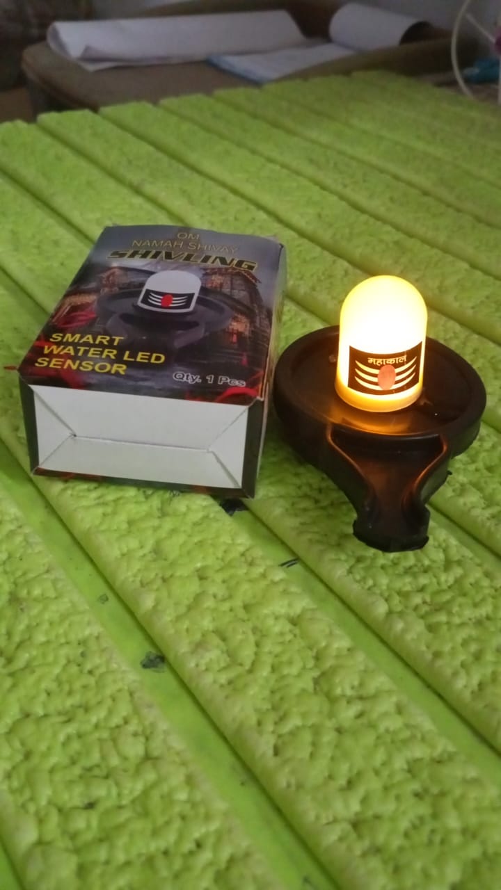 Spiritual idol, the LED Shivling, perfect for pooja and celebrations.