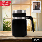 Heat shield vacuum coffee mug showing insulation and sturdy build