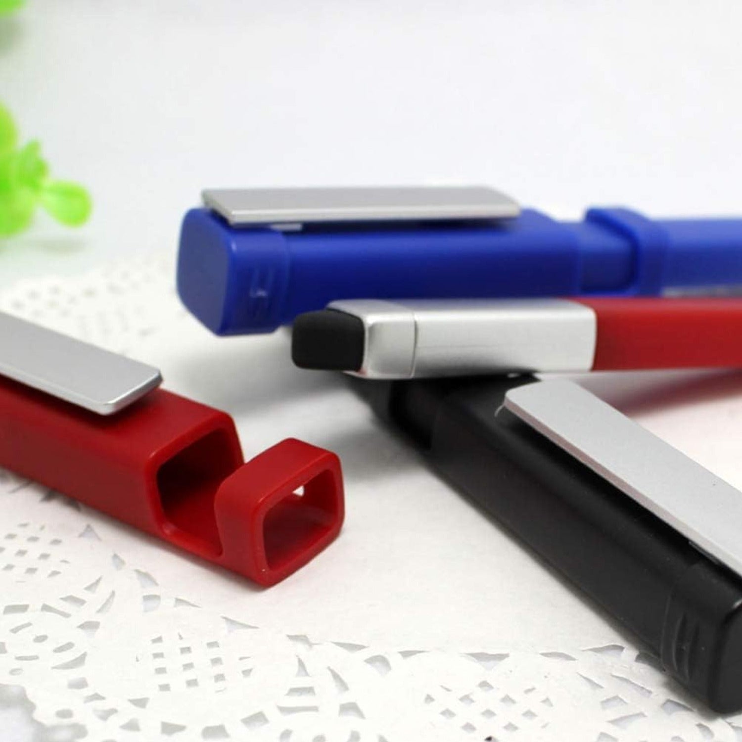 Multi-functional stylus pen with a built-in screwdriver, ideal for quick tech adjustments.