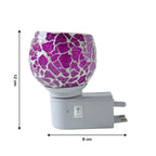 Multi-functional aroma diffuser lamp with mosaic globe and plug-in base