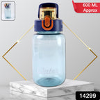 Leak-proof water bottle showcasing flip-top lid for spill protection