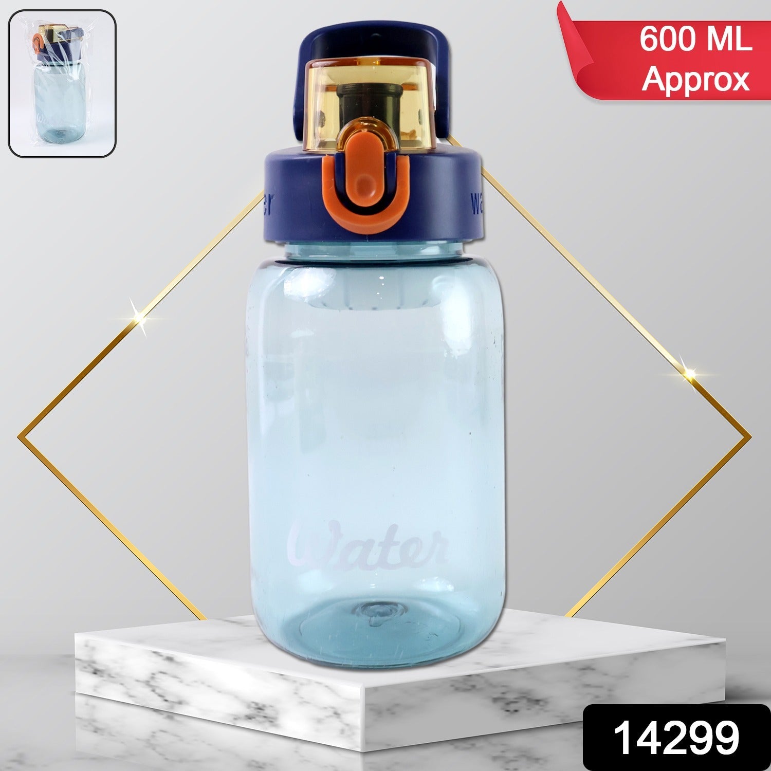 Leak-proof water bottle showcasing flip-top lid for spill protection