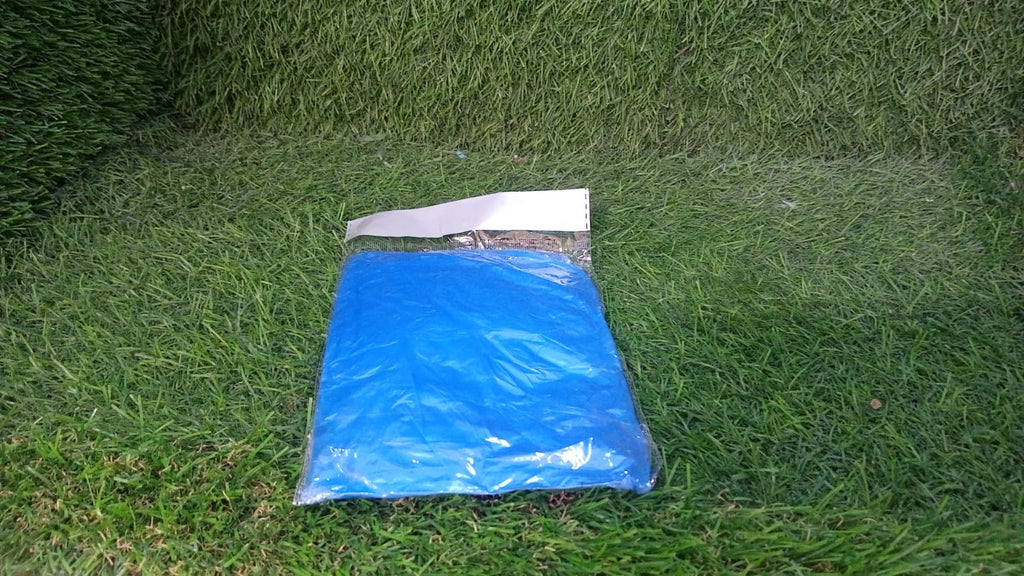 Pocket-sized disposable raincoat, perfect for Indian monsoon travel and outdoor events.