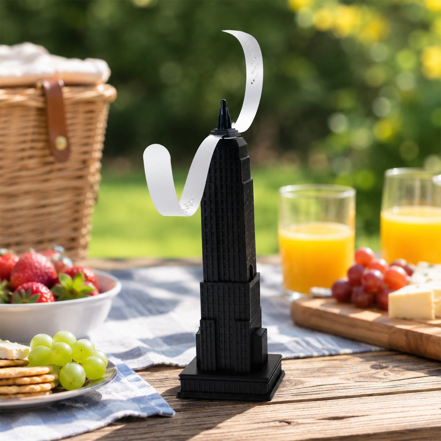 Lightweight portable fly repeller fan for outdoor picnics and food stalls