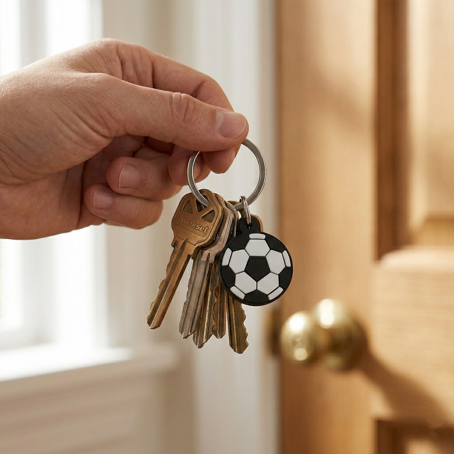 Football keychain charm for accessories and gifts