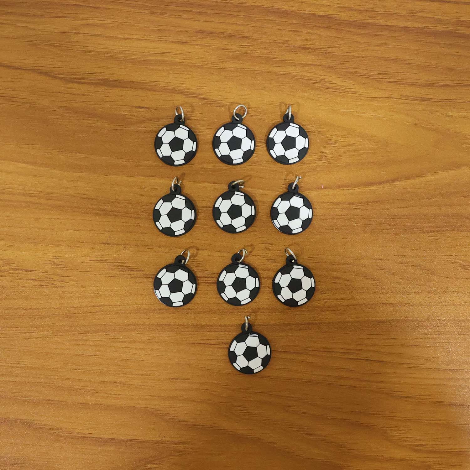 Stylish sports bag charm accessory