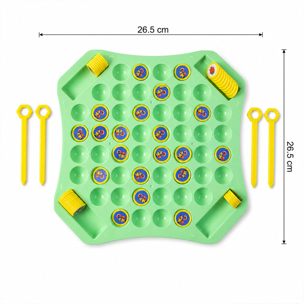 Game tokens featuring various images for the flip and match educational puzzle