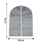 Garment cover displaying 60x80 cm dimensions for clothing protection