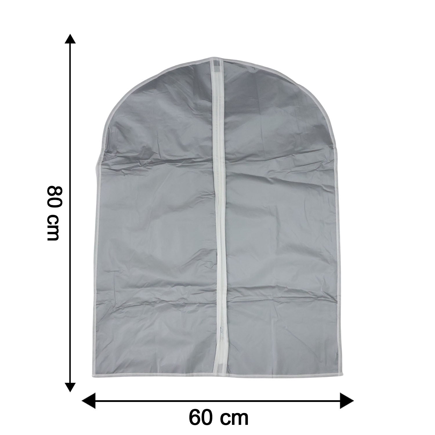 Garment cover displaying 60x80 cm dimensions for clothing protection