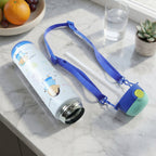 Eco-friendly kids water bottle in cartoon design for school and travel