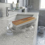 Cloth Washing Scrub Brush Ð Heavy-Duty Nylon Bristles & Wooden Handle