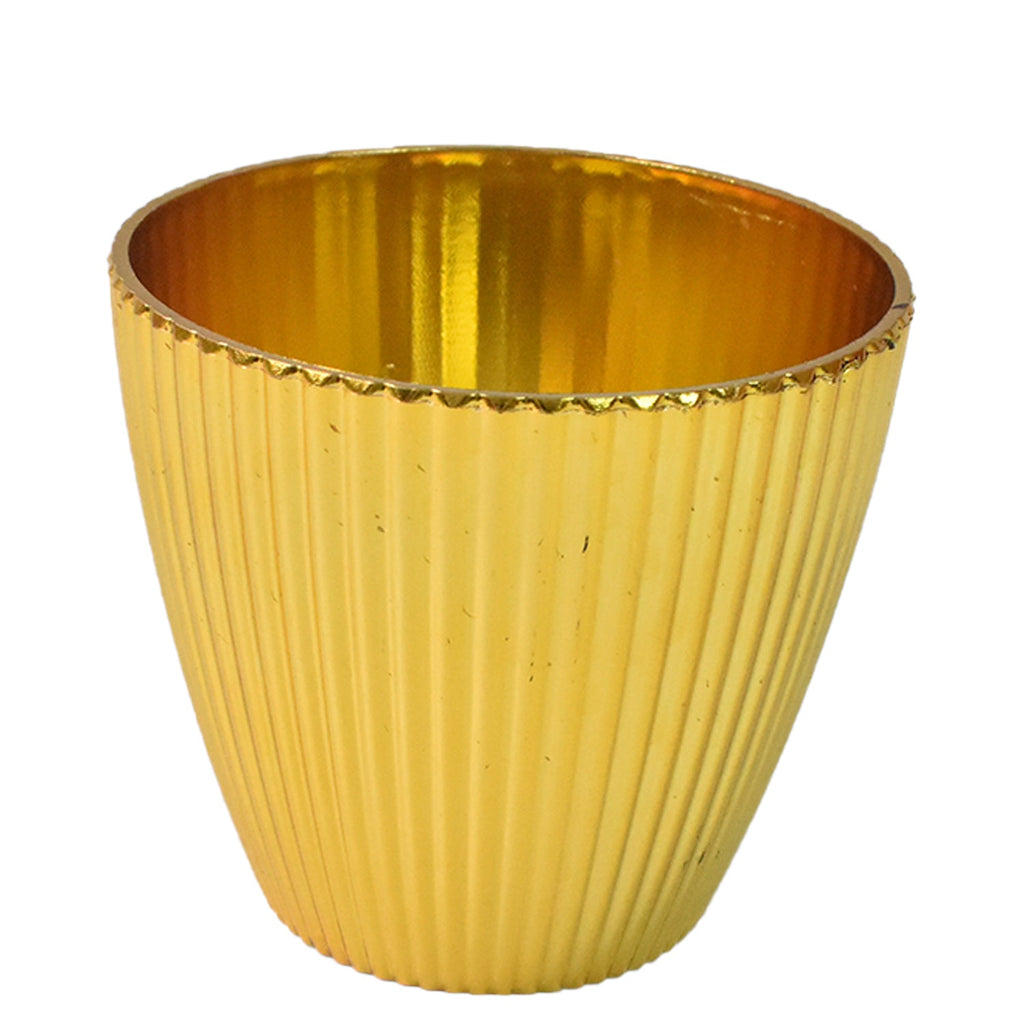 Front view of Plastic Flower Valencia Pot suitable for indoor and outdoor plants