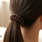 Waterproof telephone wire coil hair band in stretchable design