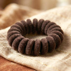 Stretchy spiral telephone wire hair band in coil style
