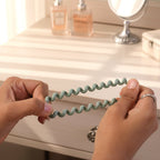 Soft Stretchable Telephone Wire Hair Bands Ð No Crease & Waterproof