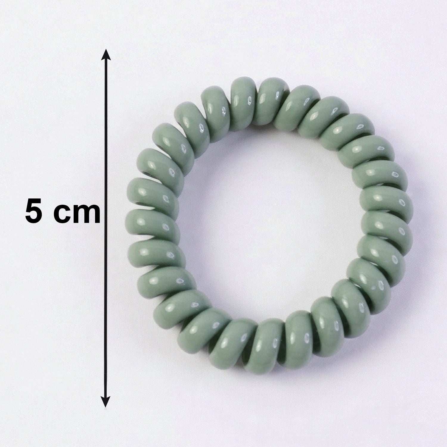 Soft Stretchable Telephone Wire Hair Bands Ð No Crease & Waterproof