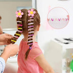 Soft Spandex Fabric Telephone Wire Hairbands for Toddlers