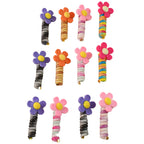 Close-up of Soft Elastic Telephone Wire Hairbands for Kids